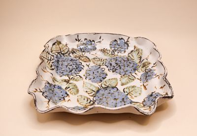Hydrangea Square Platter