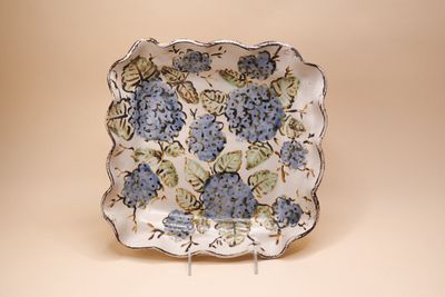 Hydrangea Square Platter