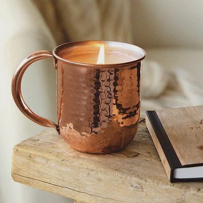 Simmered Cider Copper Mug Candle