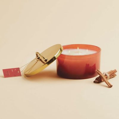 Simmered Cider Harvest Red 4 Wick Candle
