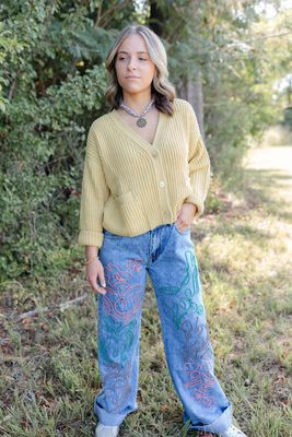 Embroidered Jeans