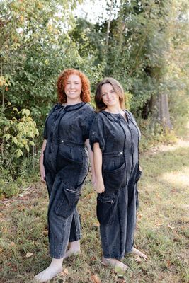 Black Washed Jumpsuit