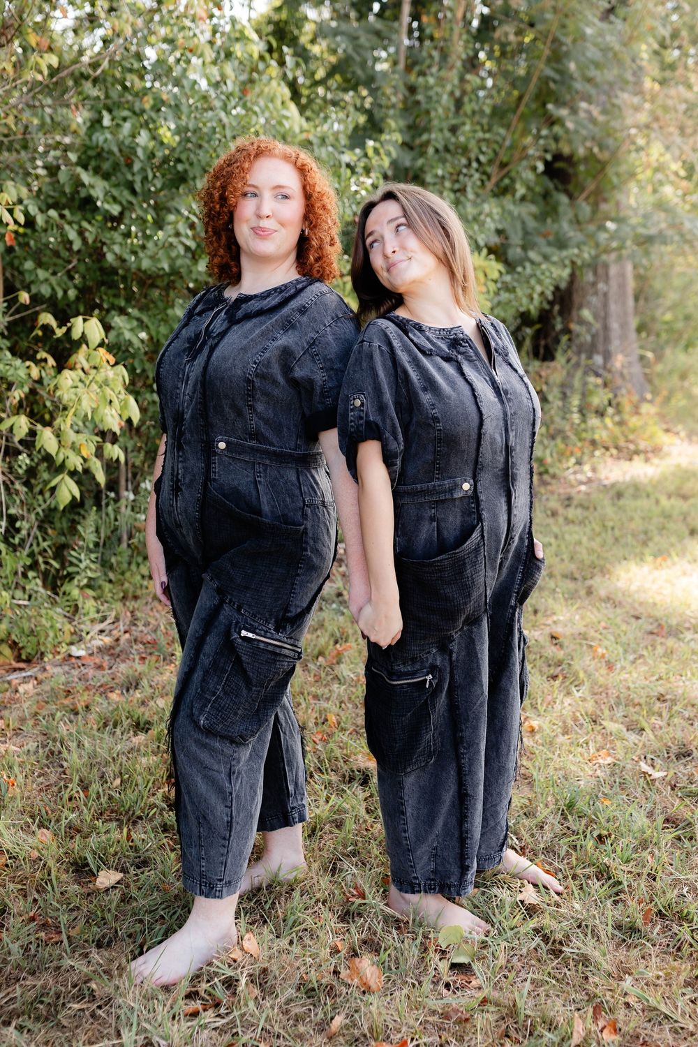 Black Washed Jumpsuit