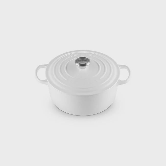 Signature Round Sauteuse, Color: White