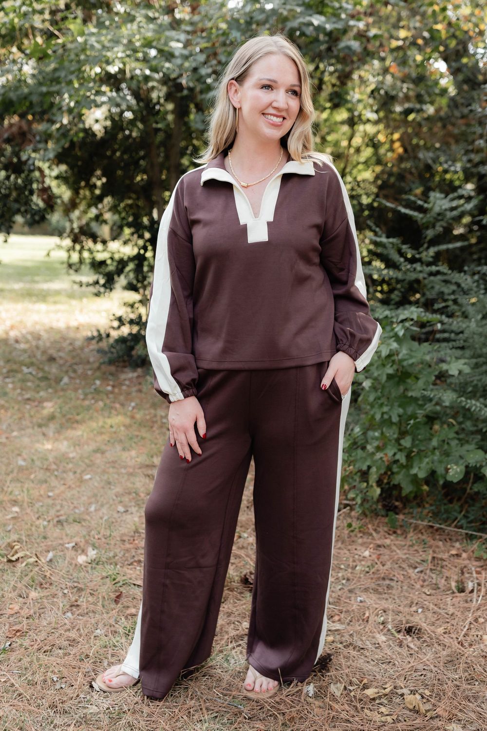 Brown Track Pant