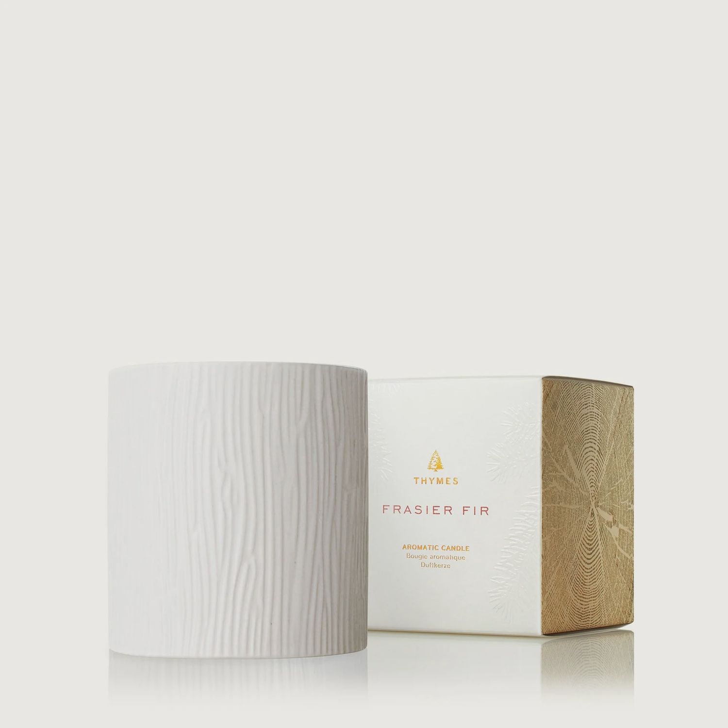 Frasier Fir Gilded Ceramic Candle