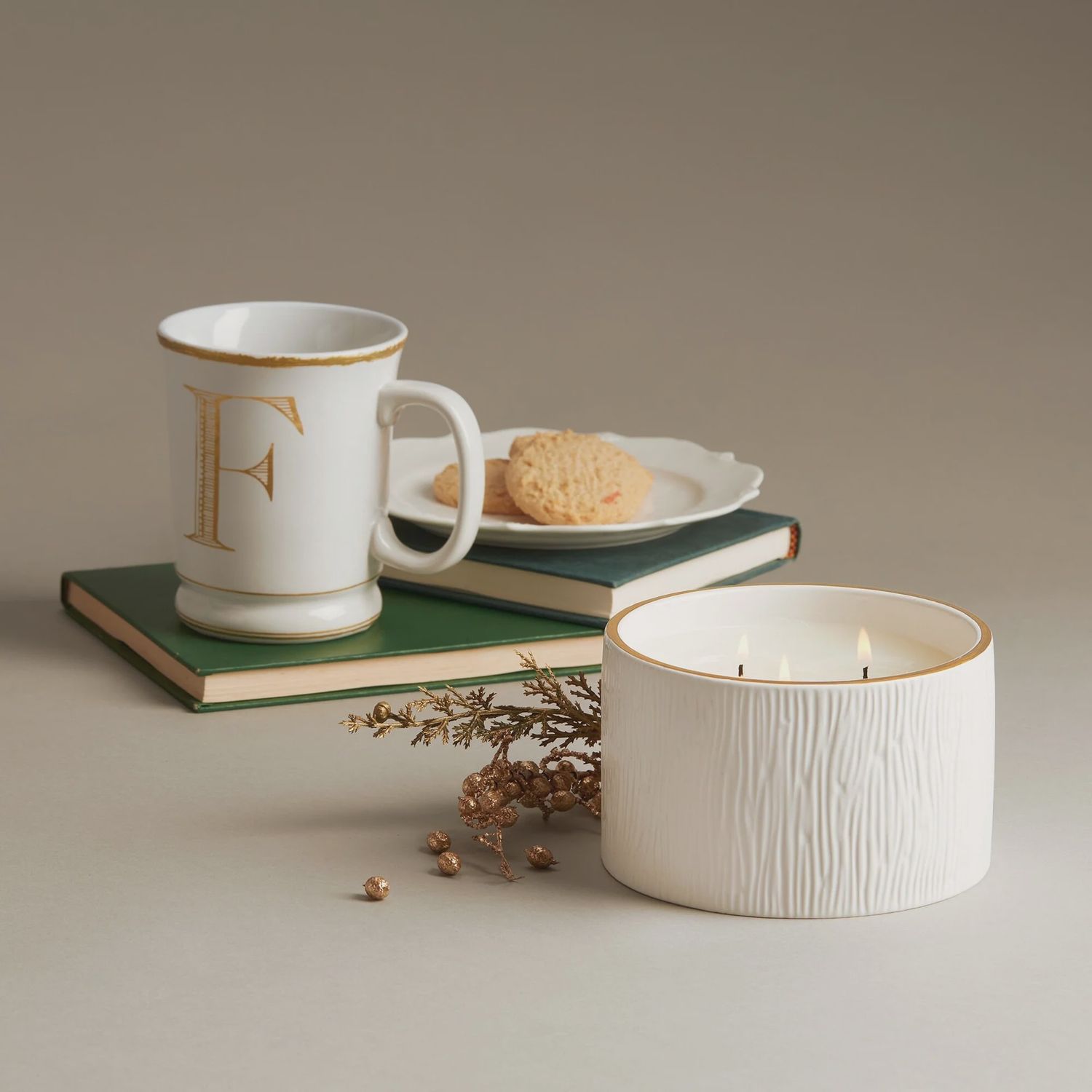 Frasier Fir Gilded 3-Wick Candle