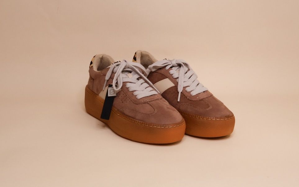 Stacey Suede Wedge Tennis, Color: Taupe, Size: 6