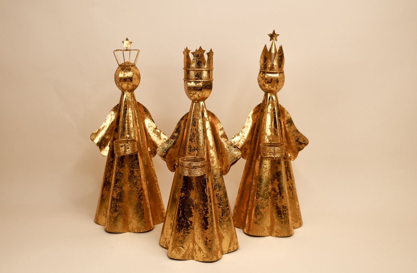 Gold Leafed Wisemen Set of 3