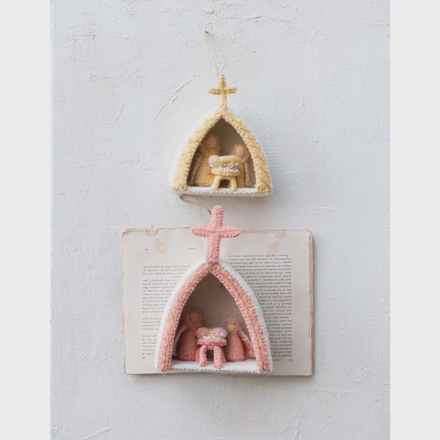 Felt Nativity Scene Ornament