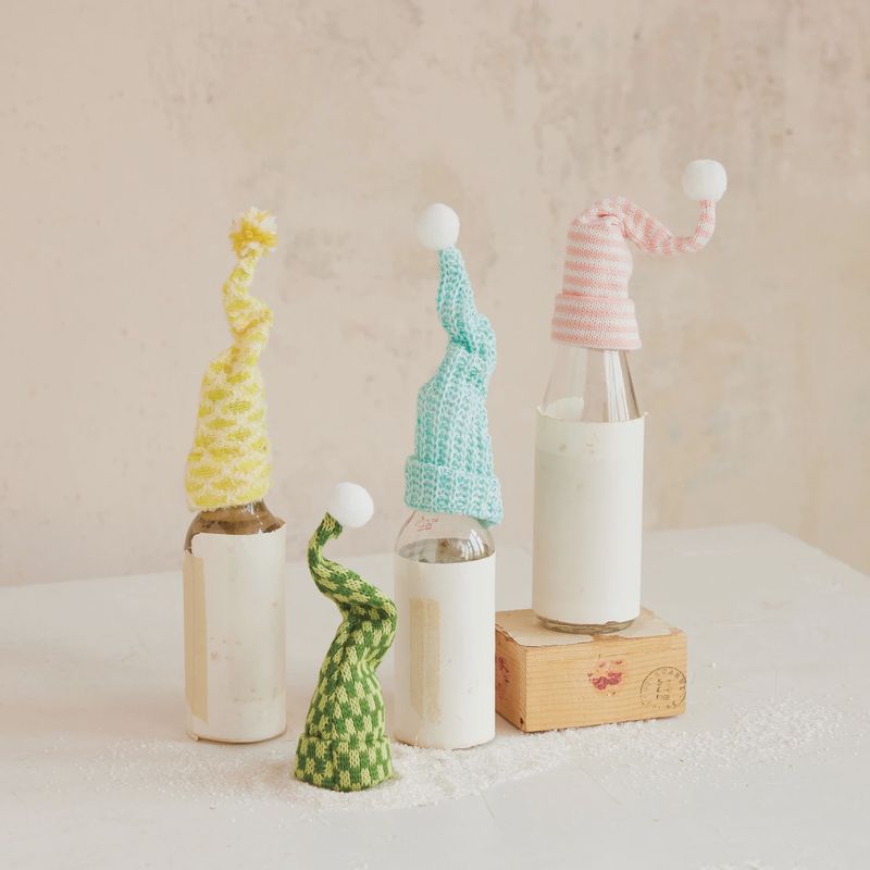 Knit Hat Bottle Topper