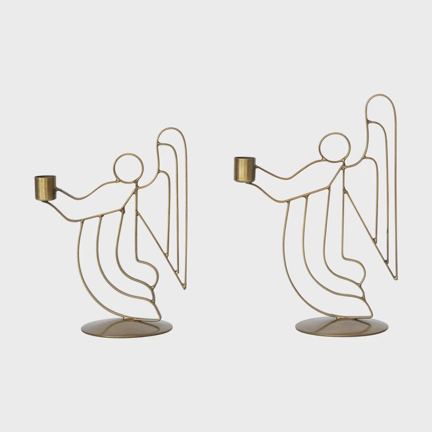 Metal Angel Taper Holders