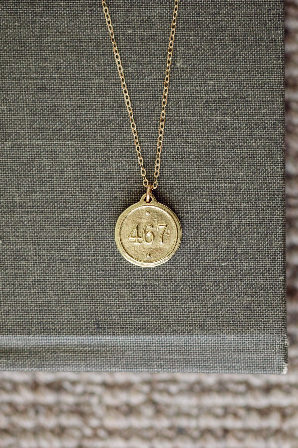 Philippians 4:6-7 Petite Necklace Gold