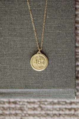Philippians 4:6-7 Petite Necklace Gold