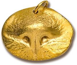 Pet Print Pendant, Color: Gold