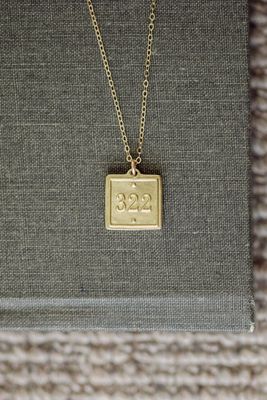 Lamentations 3:22 Petite Gold Necklace