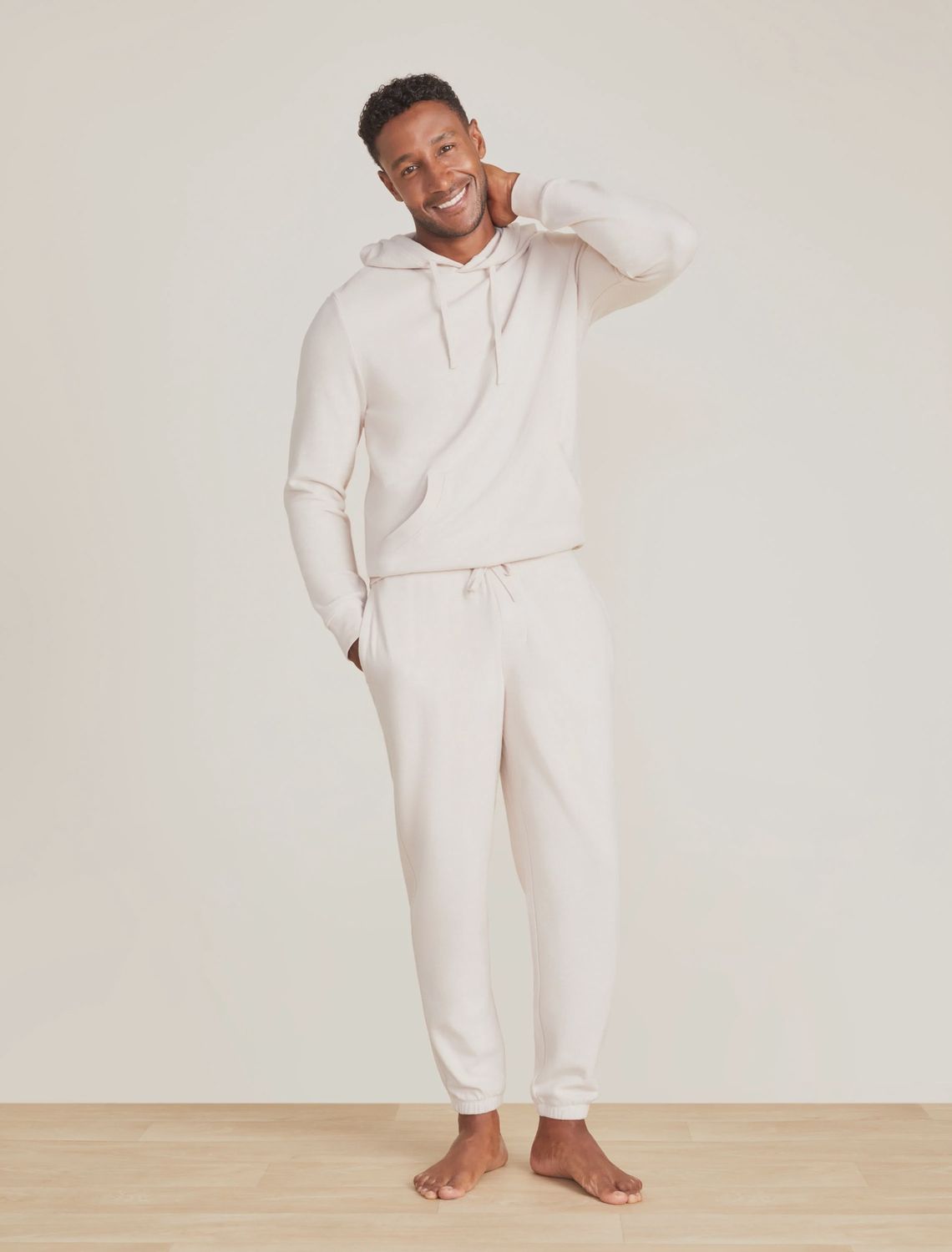 Malibu Collection Men’s Brushed Fleece Jogger, Color: Bisque, Size: XLarge