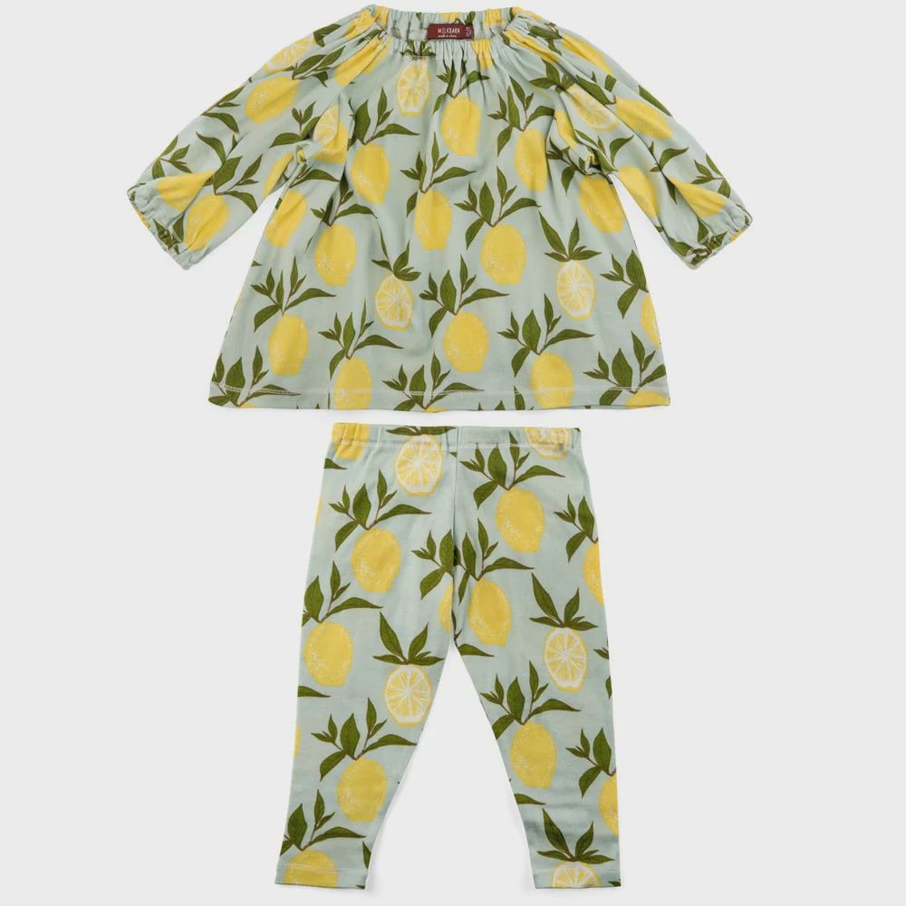 Lemon Dress And Legging 12-18 Mths