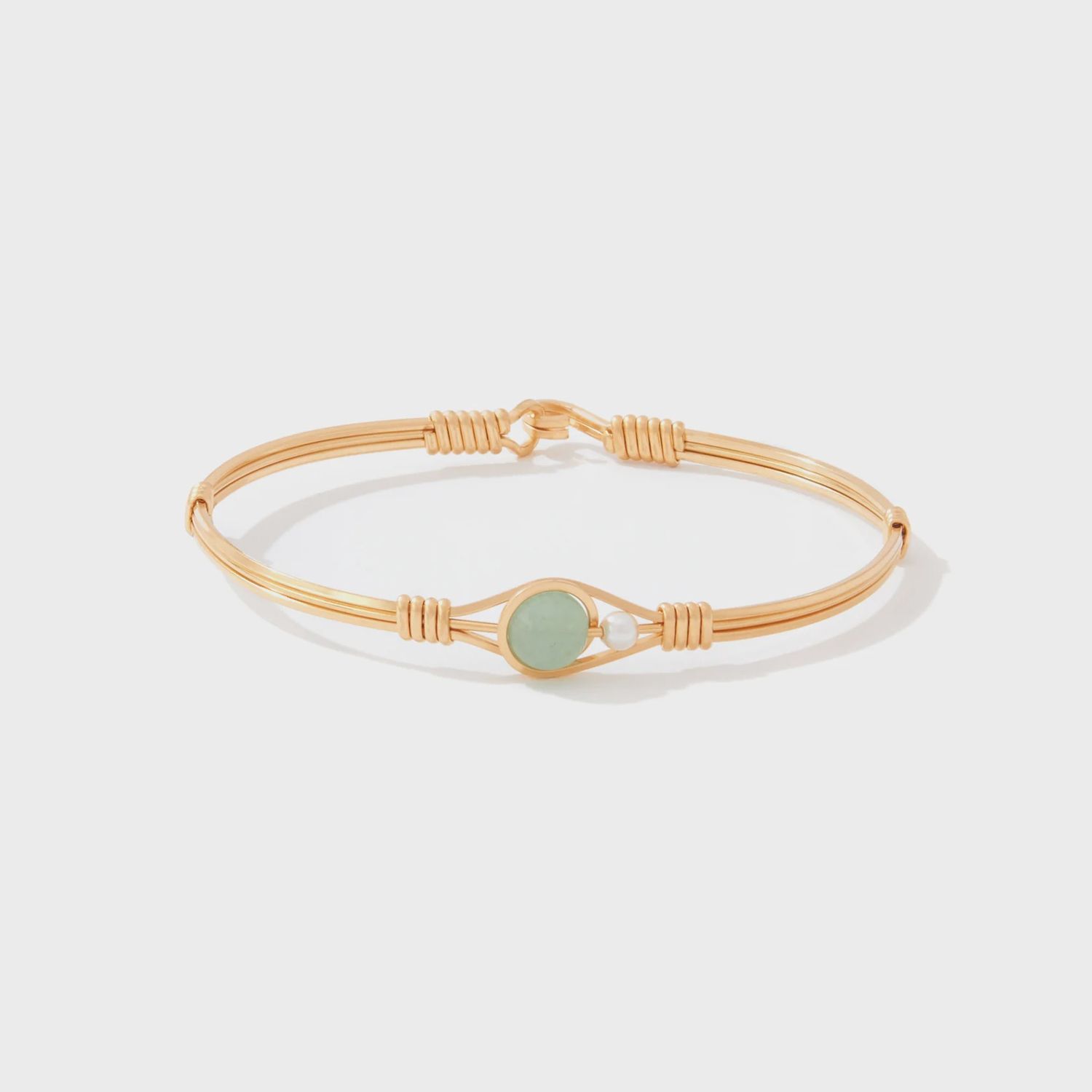 Always By My Side, Color: Aventurine, Material: Gold, Size: 6