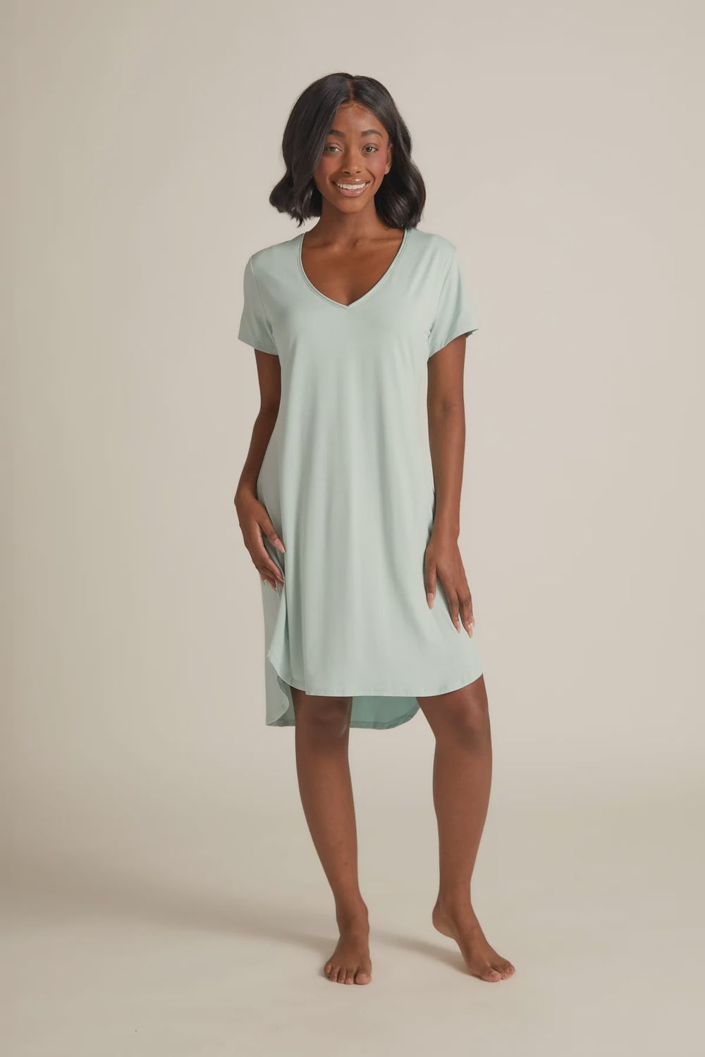 Claire Nightgown, Color: Aqua, Size: Small