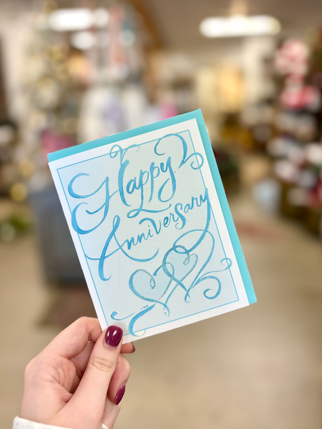 Anniversary Cards, Color: Blue Happy Anniversary