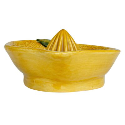 Yellow Stoneware Lemon Juicer