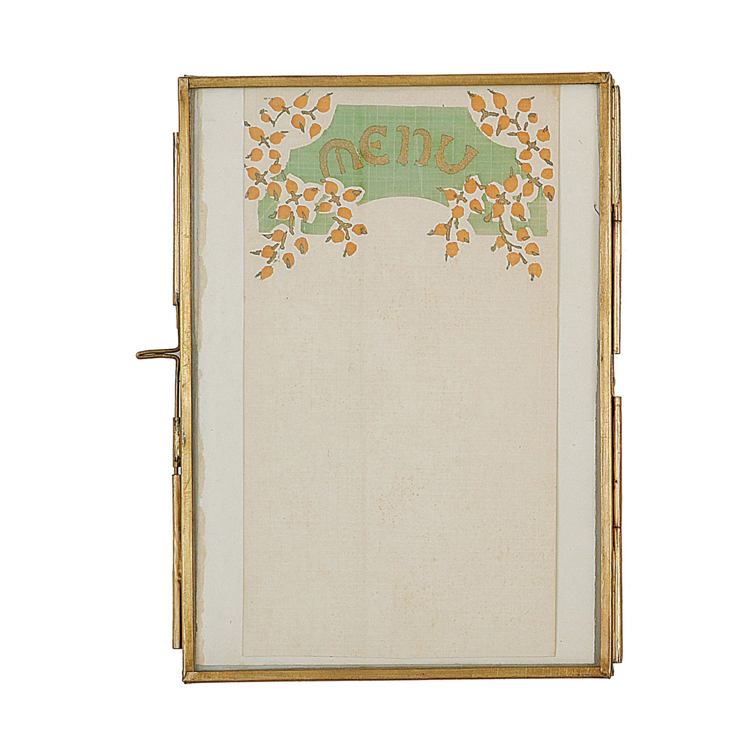 Brass Glass Folding 5x7 Frame