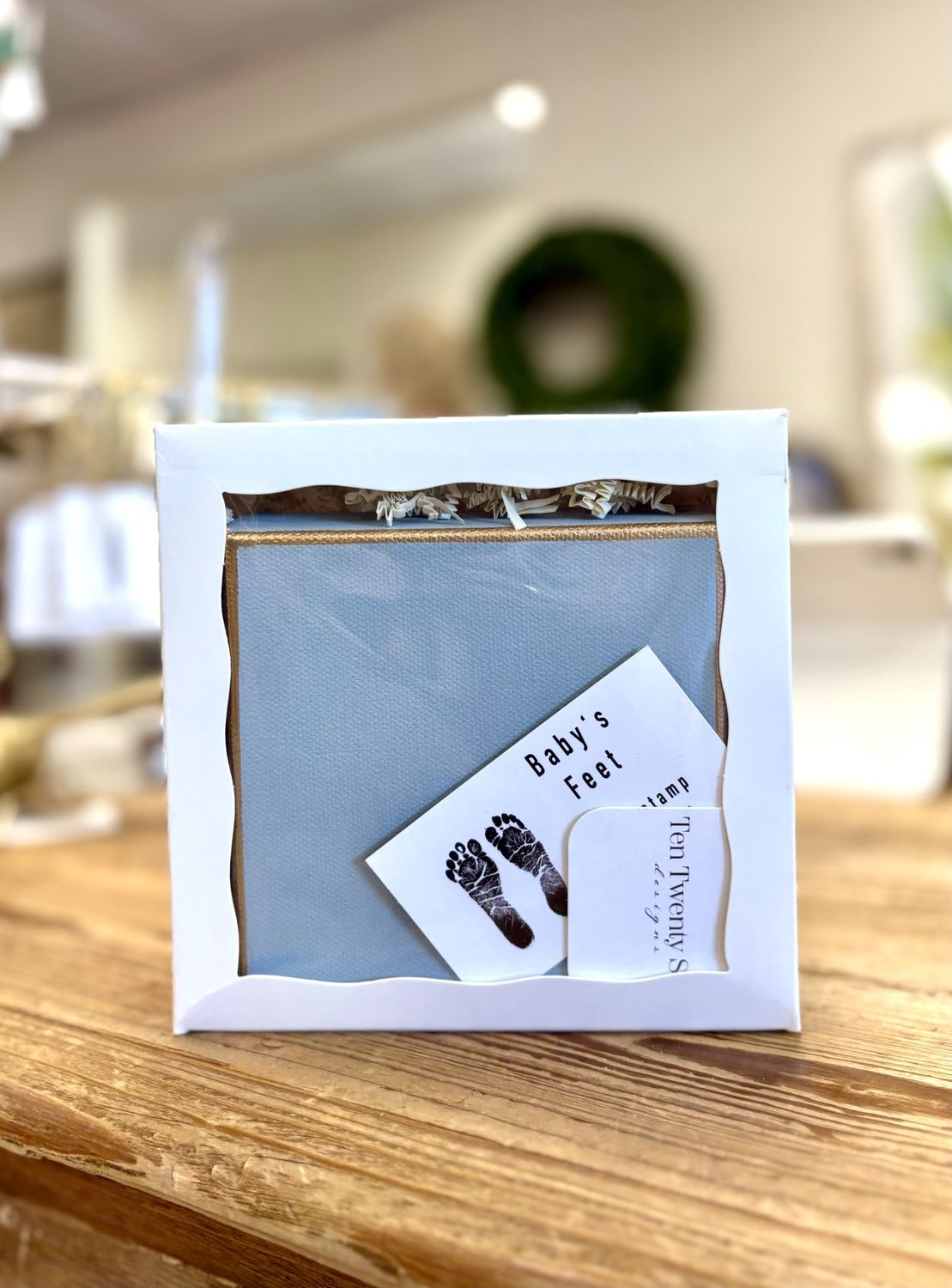 Baby Feet Stamp Kit, Color: Blue