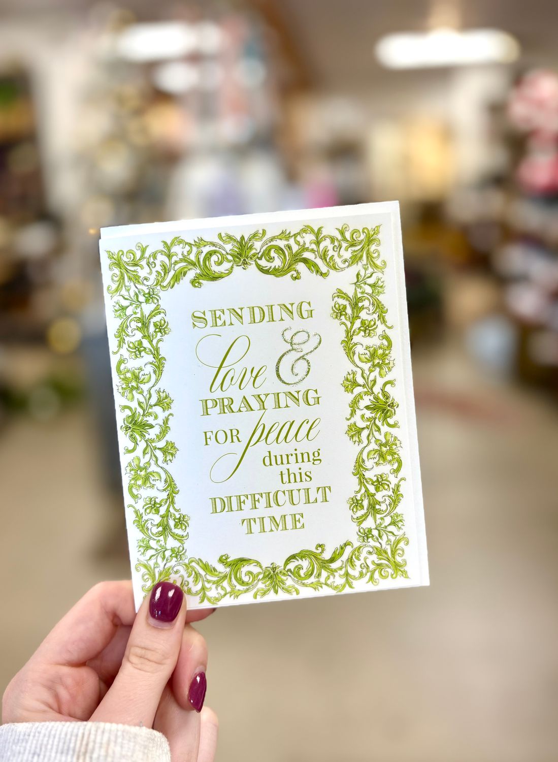 Sympathy Cards, Color: Sending Love and Praying for Peace