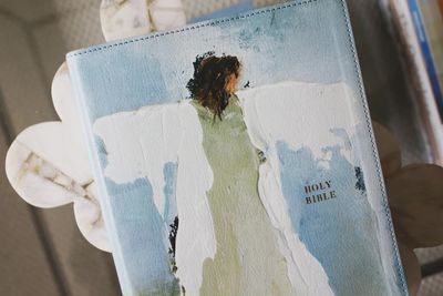 Anne Neilson Amplified Holy Bible Light Blue