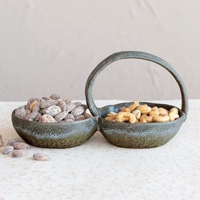 Double Condiment Bowl with Handle