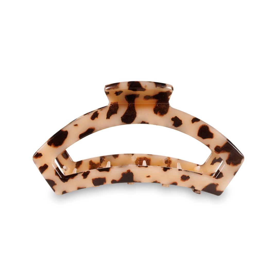 Open Blonde Tortoise Claw Hair Clip, Design: Blonde Tortoise, Size: Small