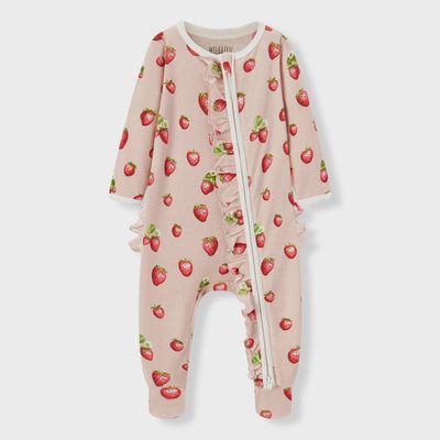 Ruffle Printed Romper