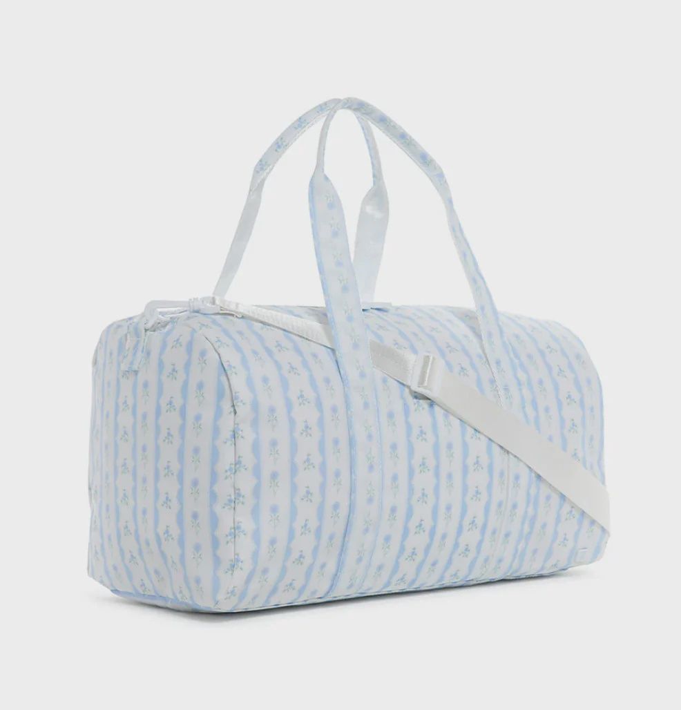 Weekender Duffel Bag, Design: Ribbon Floral Blue
