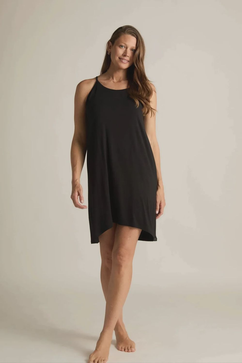 Tulip Nightgown, Color: Black, Size: Small