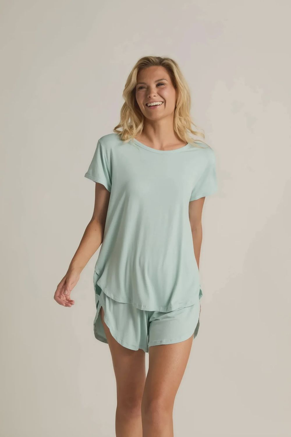Tulip Tee, Color: Aqua, Size: Small