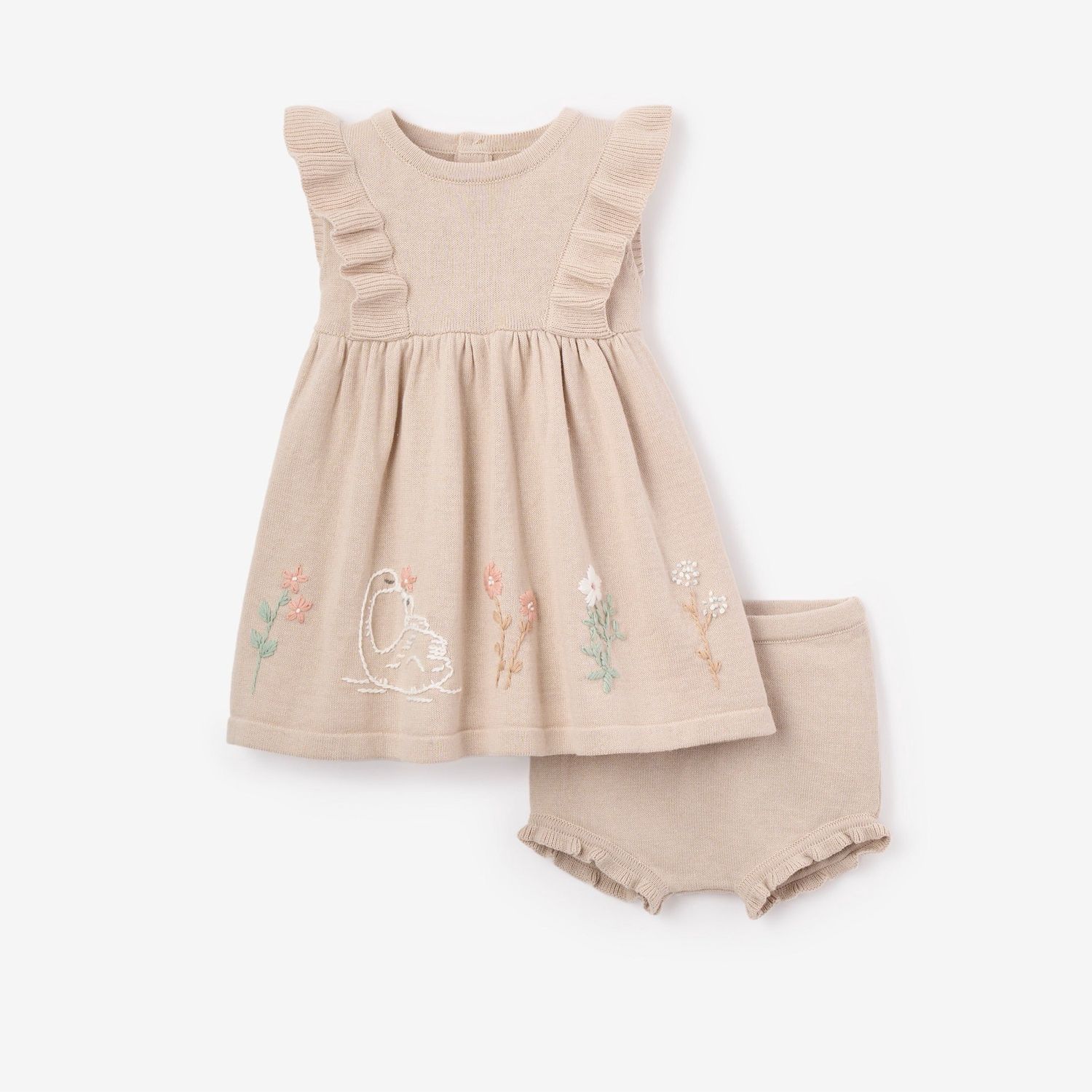 Embroidered Floral Dress