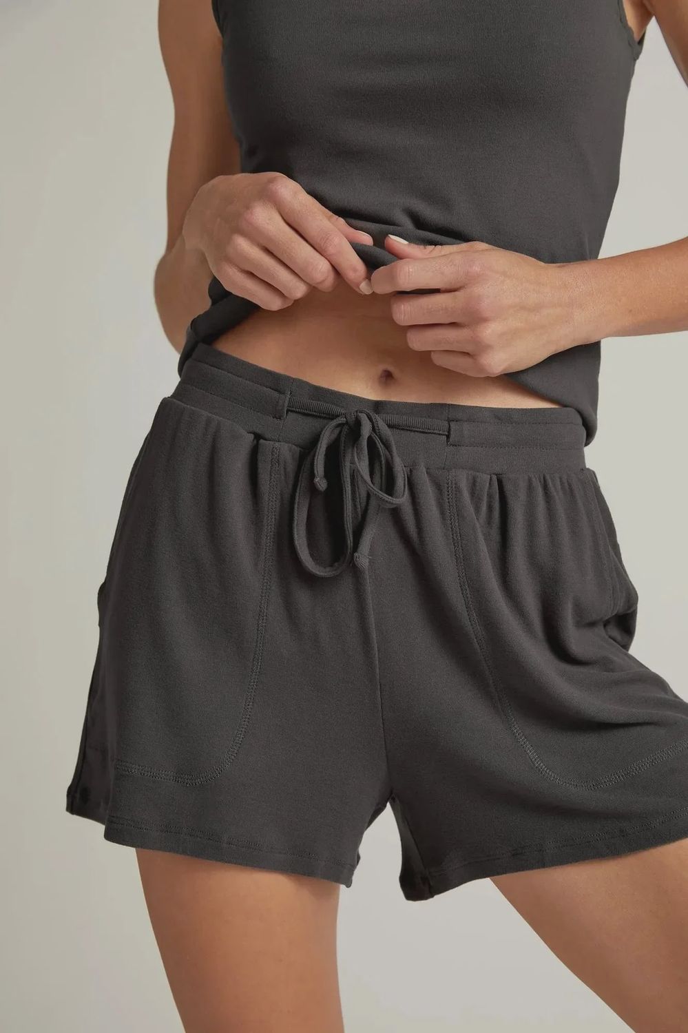 Soft Lounge Shorts, Color: Charcoal, Size: XLarge