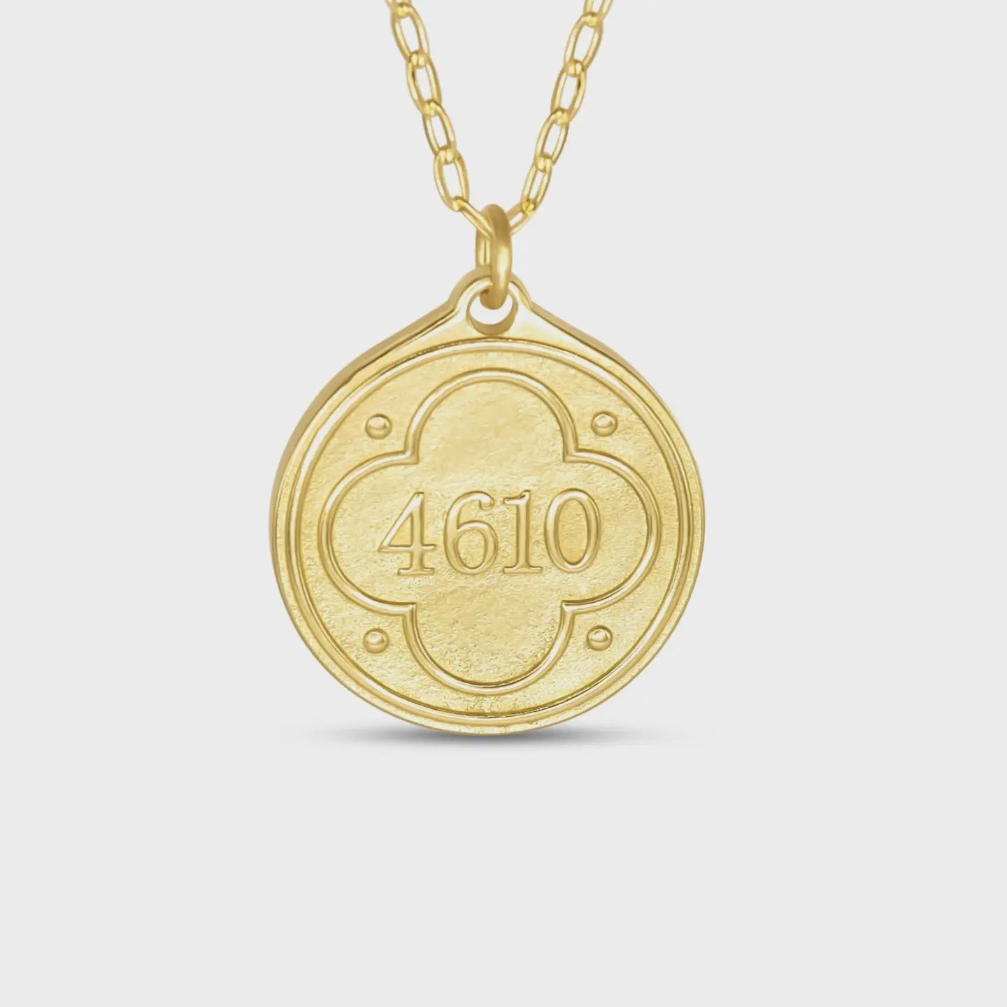 Psalm 46:10 Gold Necklace, Size: 16