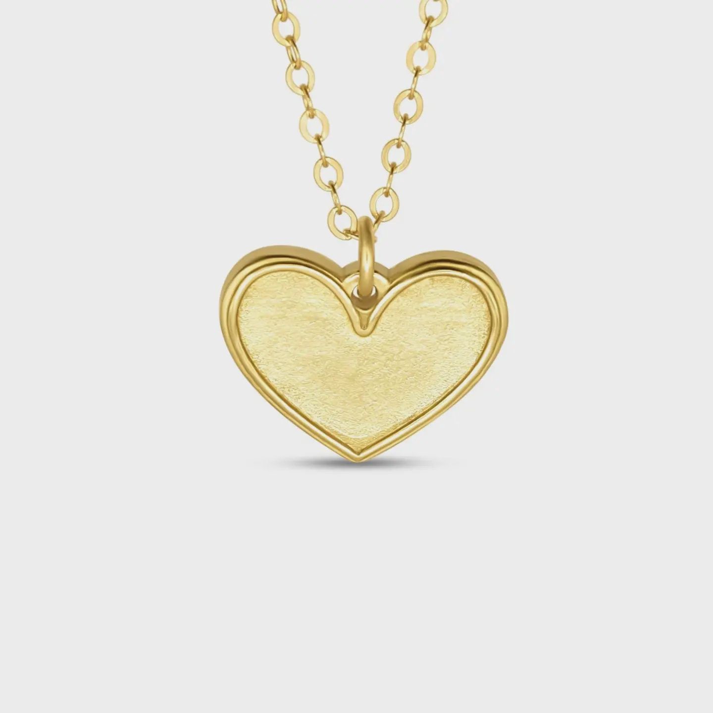 1 Corinthians 13:13 Petite Gold Necklace, Size: 16