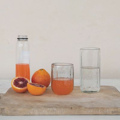 Hand-blown Hammered Glass