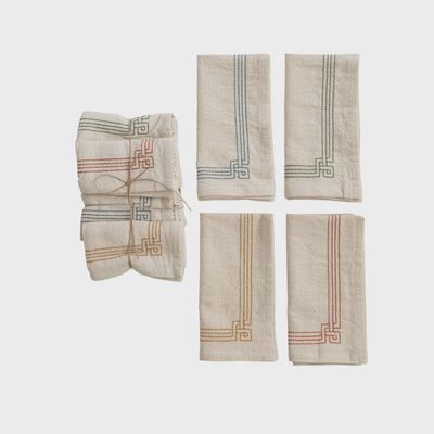 Napkin Set with Embroidery