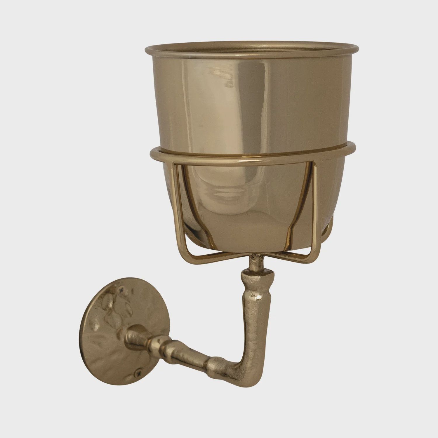 Gold Finished Wall Planter