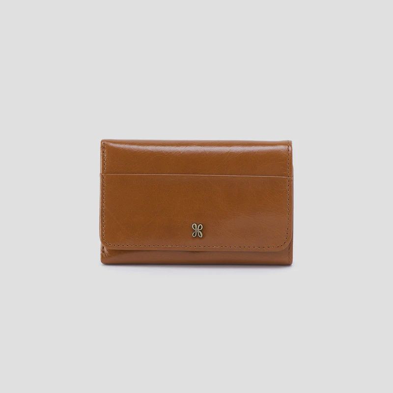 Jill Trifold Wallet, Color: Truffle
