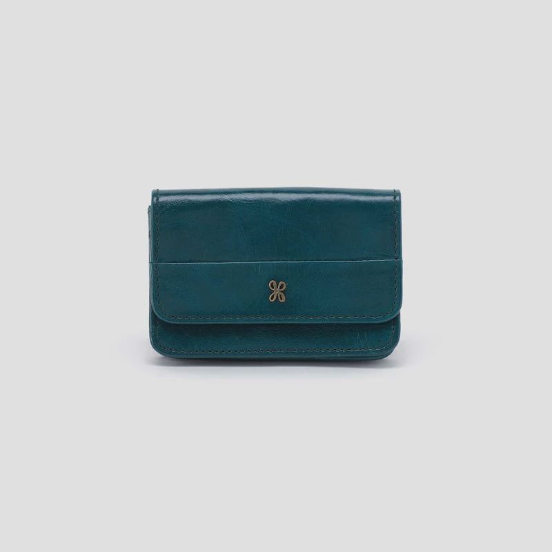 Jill Flap Card Case, Color: Wild Bluegrass