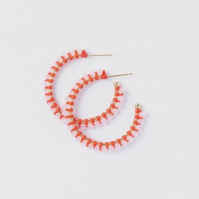 Lillian Beaded Hoop