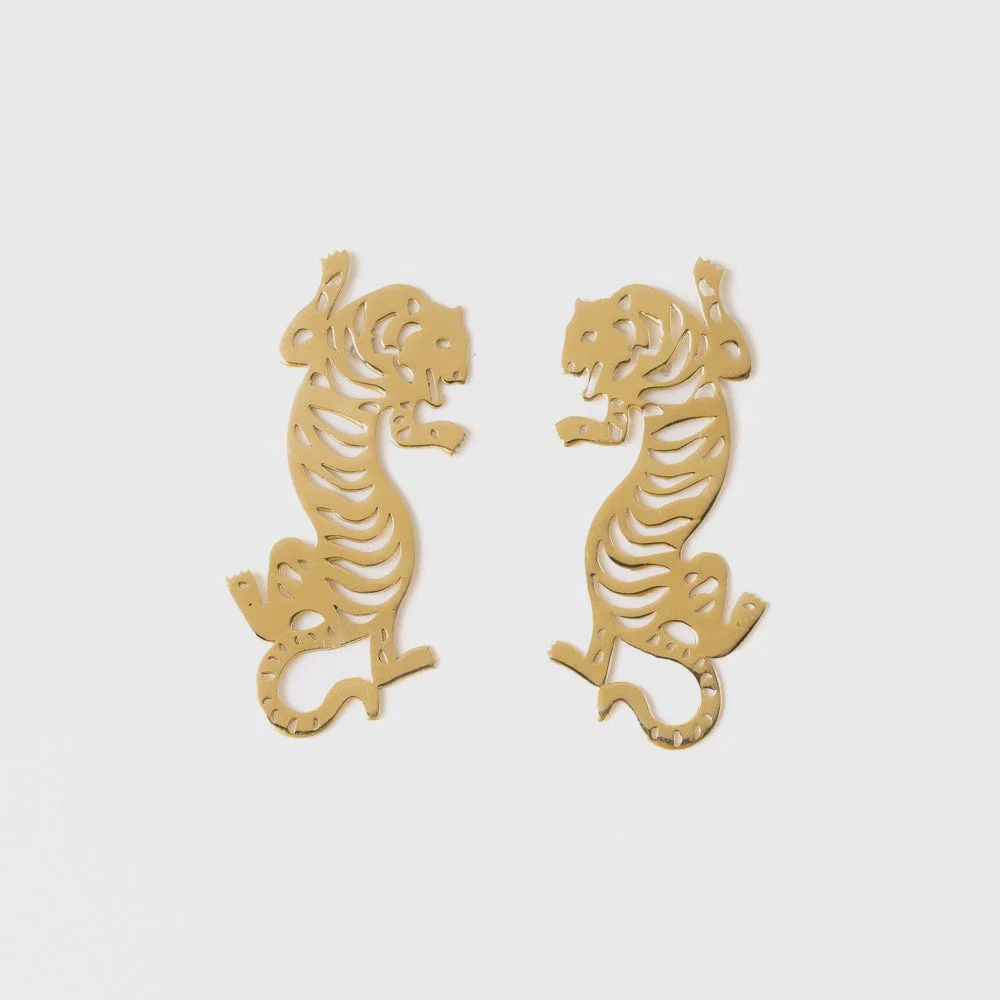 Bianca Tiger Drop Earrings