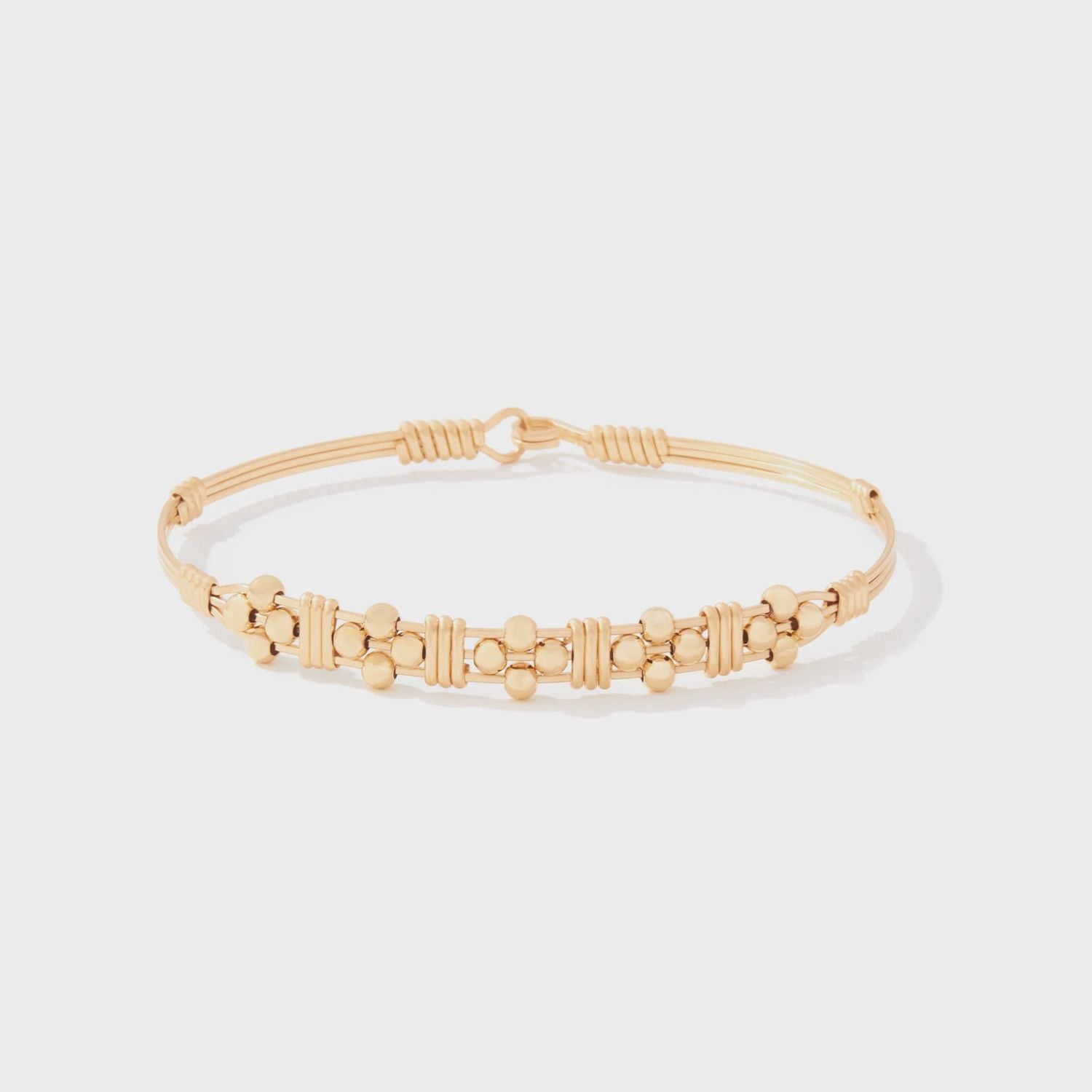 Timeless Elegance, Design: Gold with Gold Bead, Size: 6.5