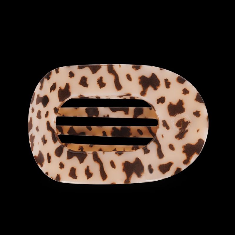 Blonde Tortoise Flat Round Hair Clip