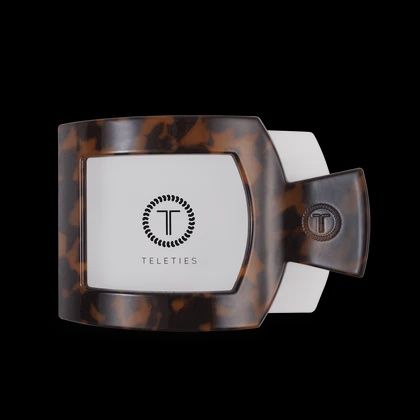 Tortoise Flat Square Hair Clip, Design: Tortoise, Size: Large